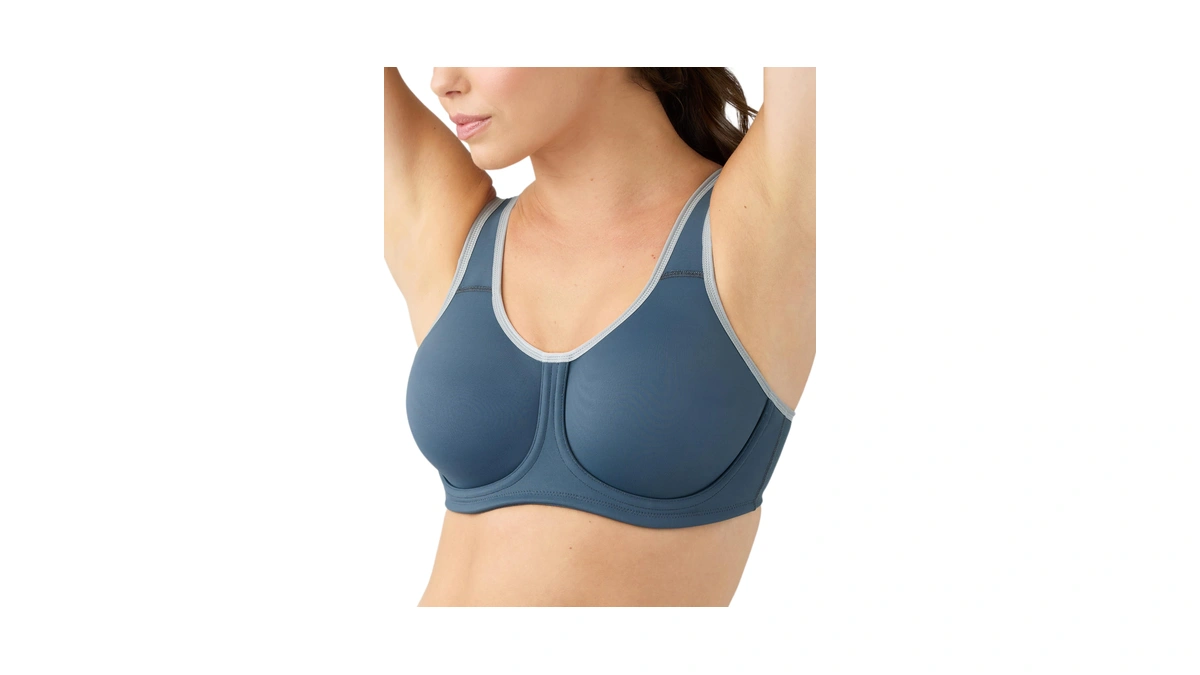 Wacoal Women's Simone Sport Underwire Bra, 855170 Dark Slate