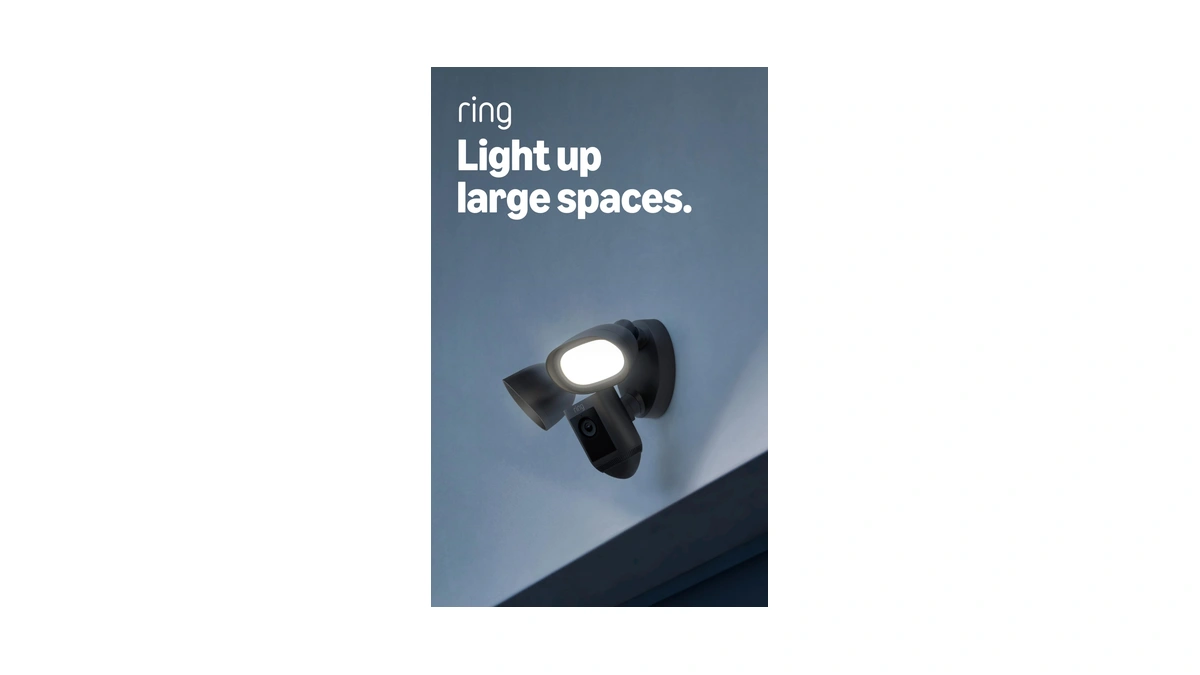 Ring Floodlight Cam Wired Pro, Home Or Business Security, Retinal