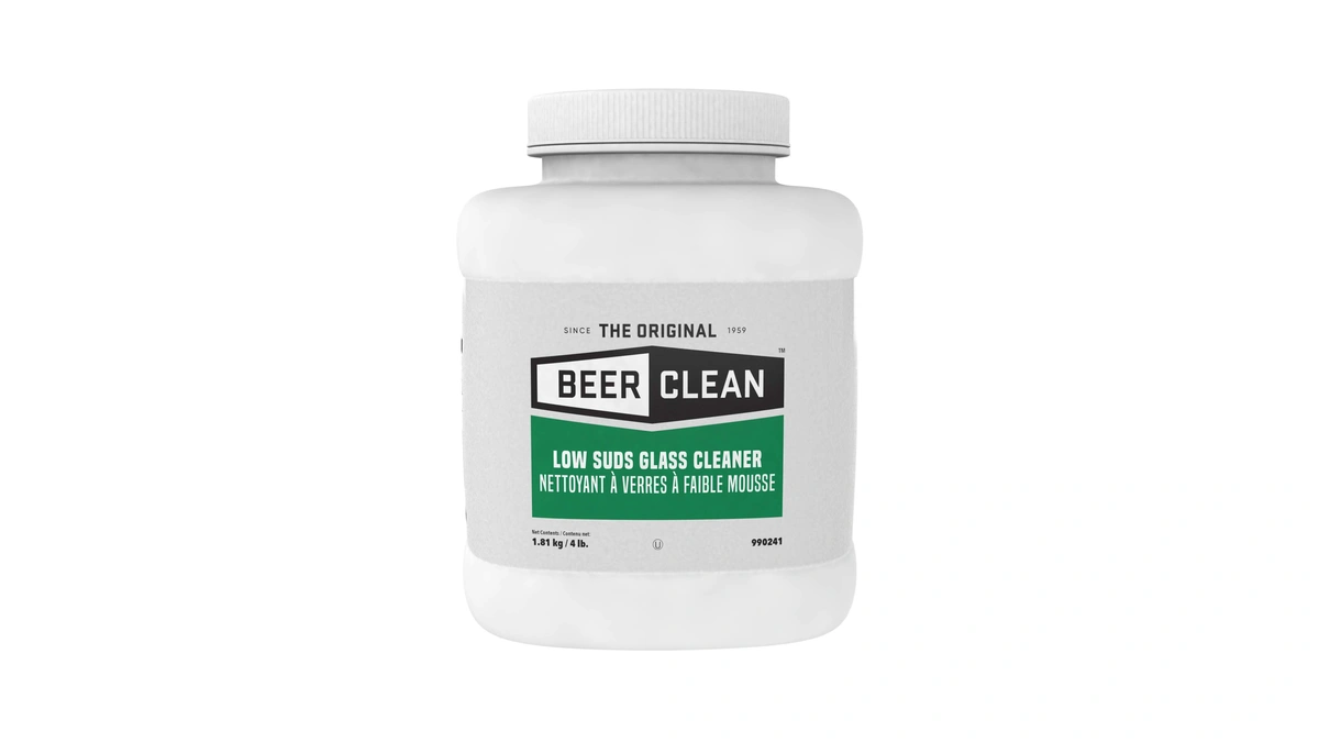 Beer Clean Diversey Glass Cleaner, Unscented, Powder, 4 Lb. Container