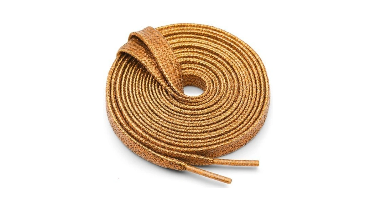 Wegoodzf Flat Glitter Shoe Lace: 2 Pairs 47 Inch Orange