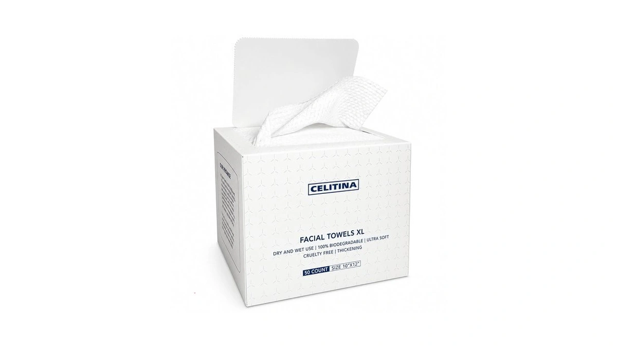 Chlitina Towels Xl, 100% Biobased Face Towel, Disposable Face Towelette,