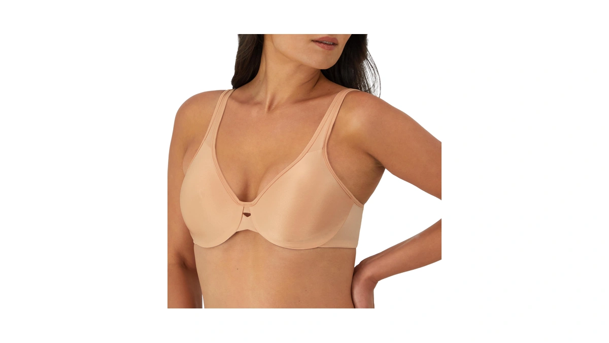 Lilyette By Bali Women's Plunge Into Comfort Keyhole Minimizer Bra,champagne,38d