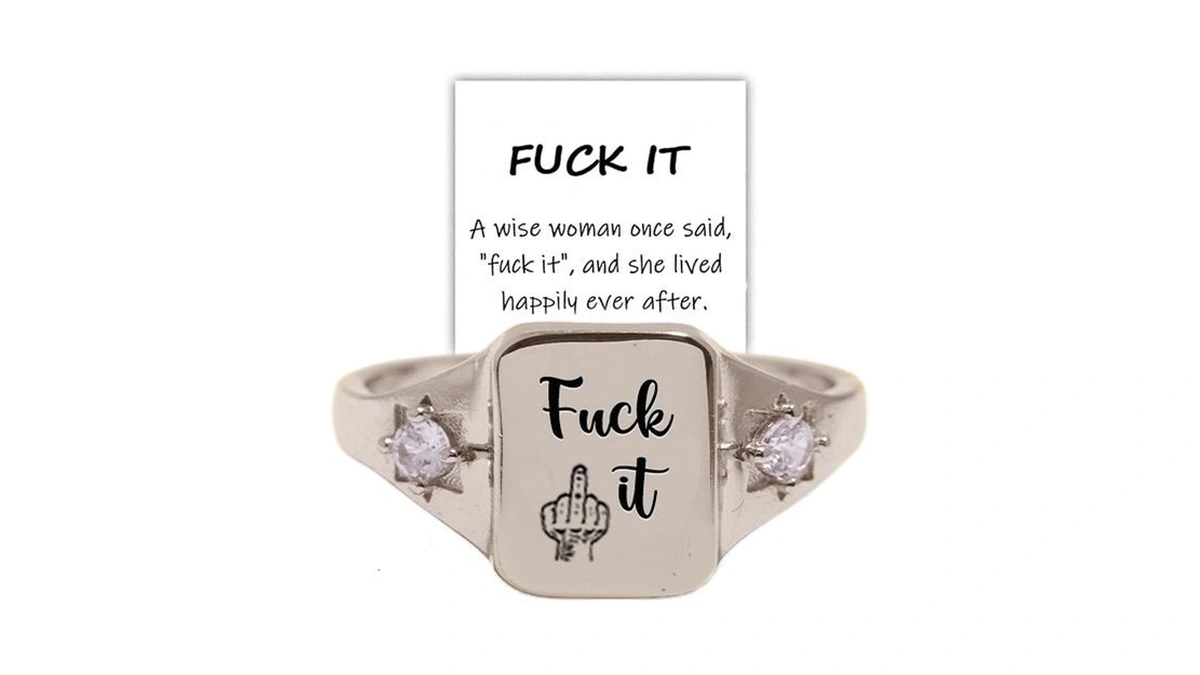 Liu Jun Fuck It Square Ring, Fuck It Dainty Bar