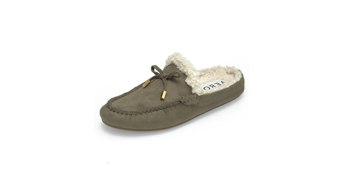 Aerosoles Women's Dafina Casual Mule, Dark Olive Faux Suede W