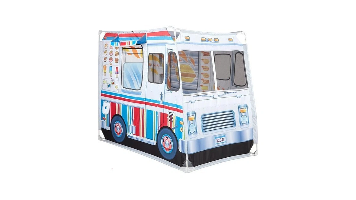 Melissa & Doug Fabric Food Truck Playhouse Pretend Play Toy