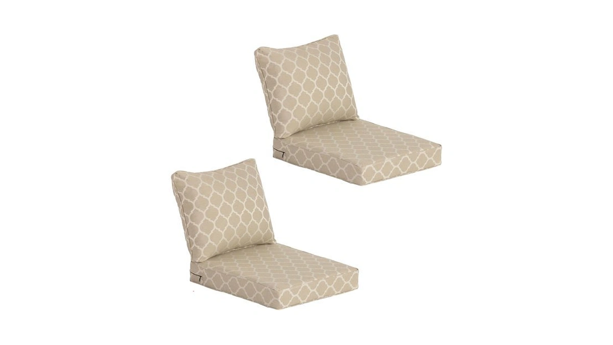 Cozyvida Outdoor Deep Seat Cushion Set Of 2,24" X 27.5"x4.5"