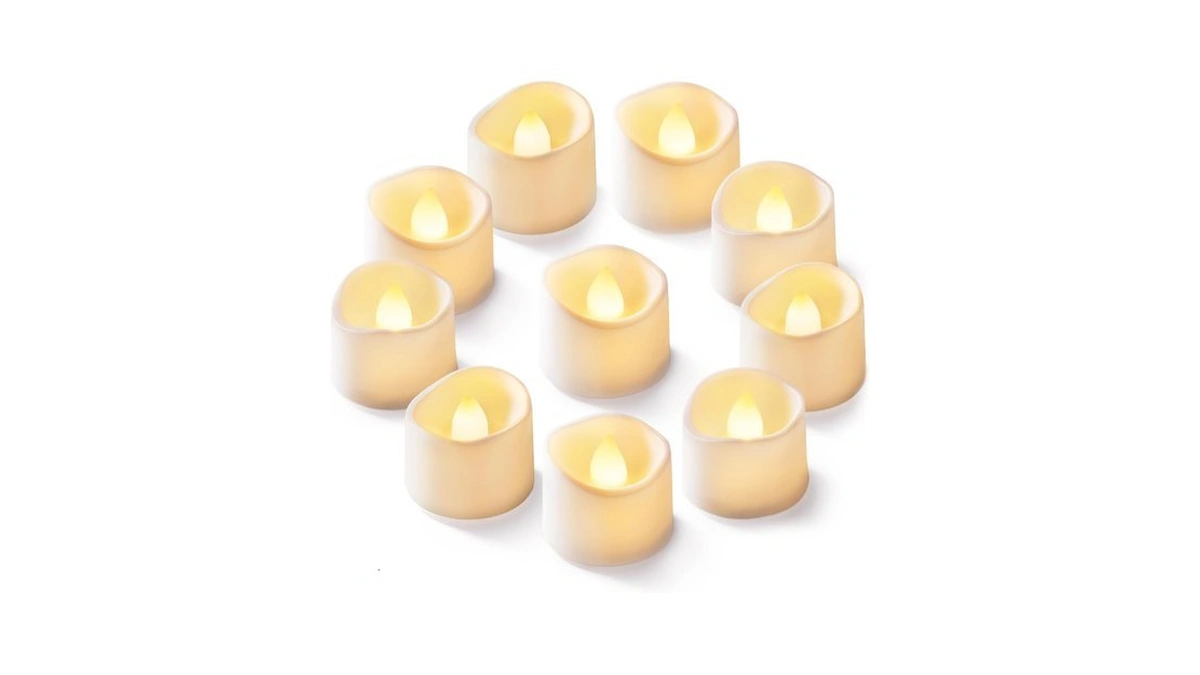 Homemory 24pcs Flickering Flameless Candle Battery Operated, 200+hours Fake Electric