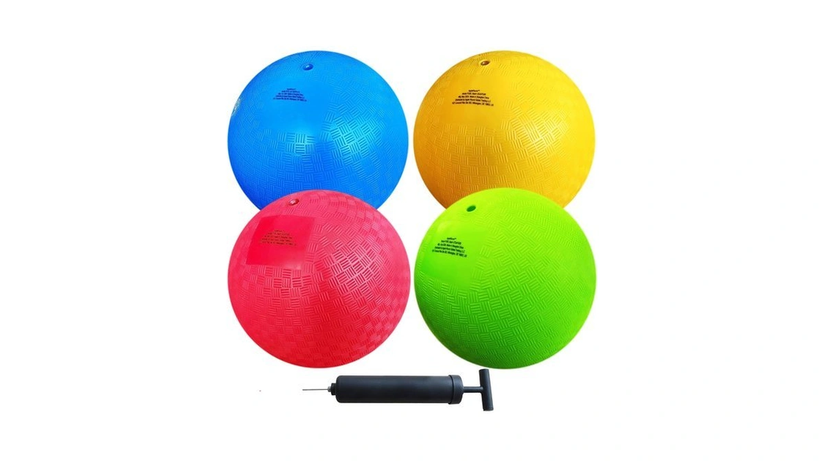 Appleround 4-pack Of 5 Inch Small Playground Balls For Toddlers