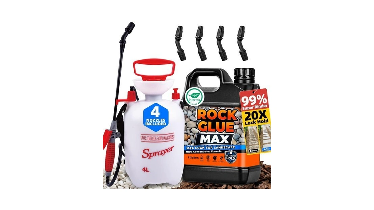 Jdiction Rock Glue Max For Landscaping, 1gal Mulch Binder With