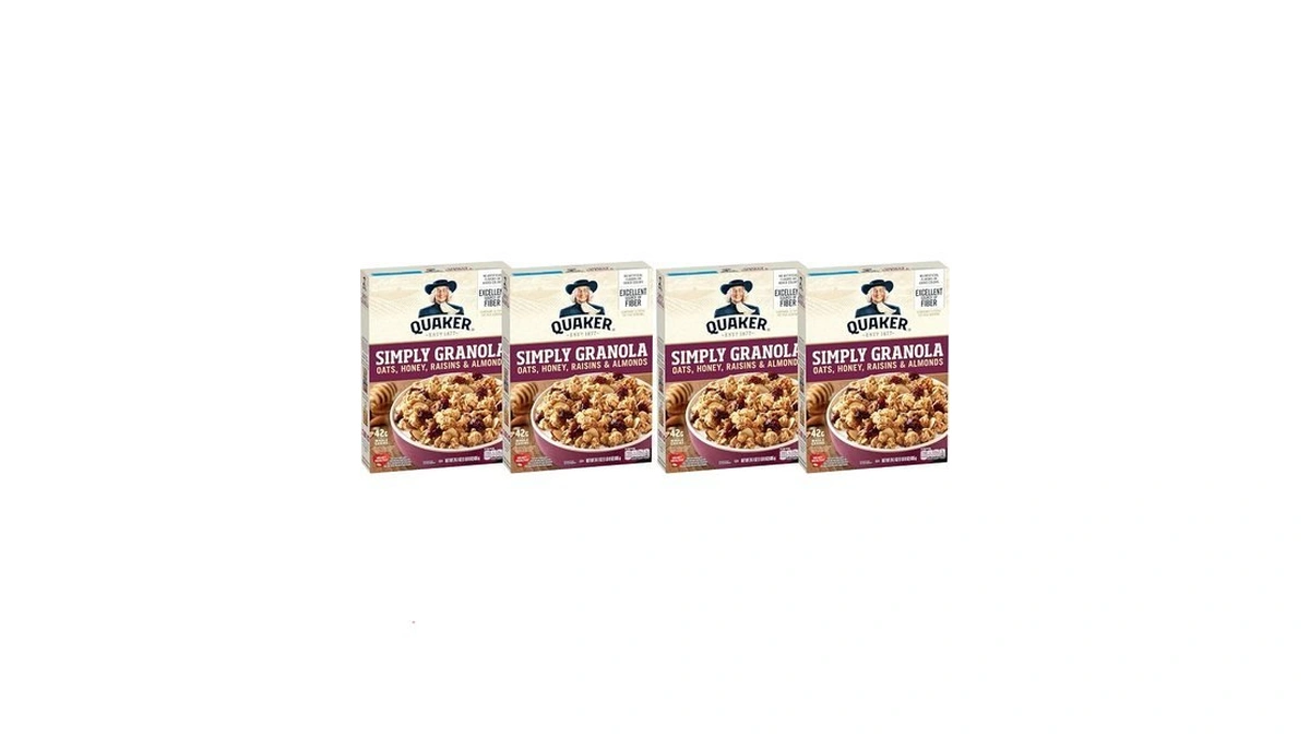 Quaker Simply Granola Honey & Raisin,24.1 Oz,(pack Of 4)