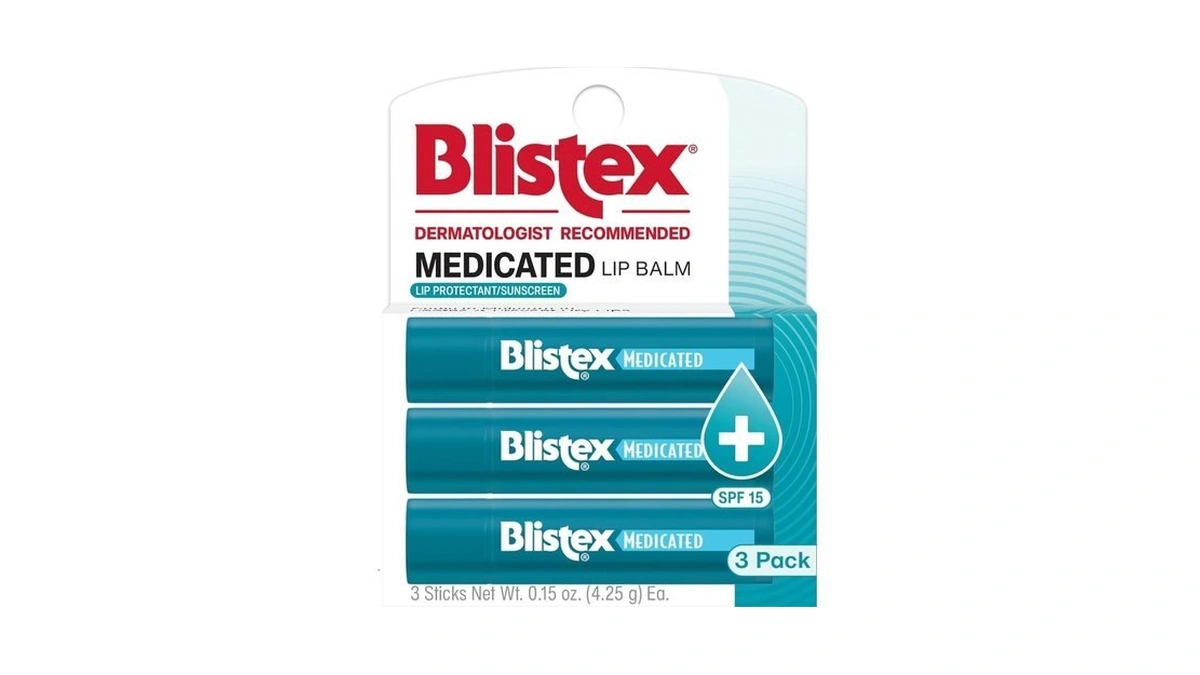 Blistex Medicated Lip Balm Spf 15, 24 Hr Moisture, 0.15