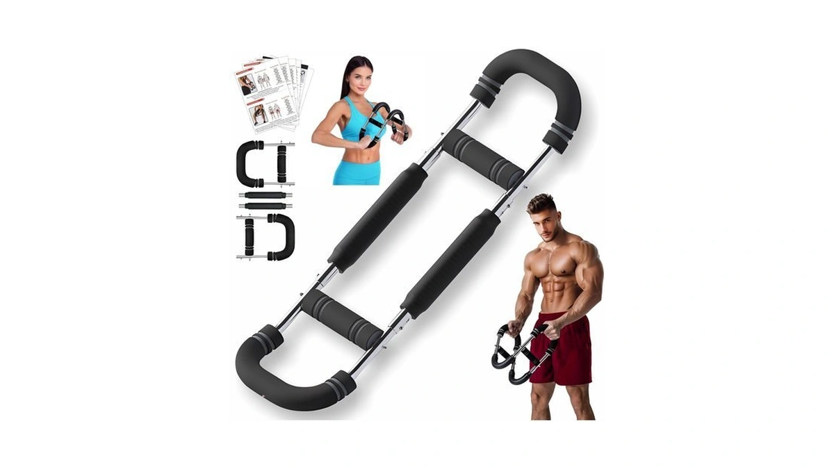 Rhewatin Twister Arm Trainer, Adjustable Resistance Chest Workout Equipment For