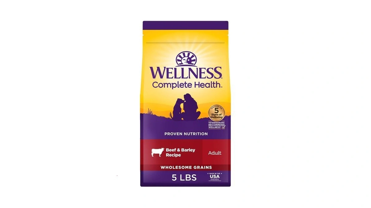 Wellness Complete Health Adult Dry Dog Food, Wholesome Grain Kibble,