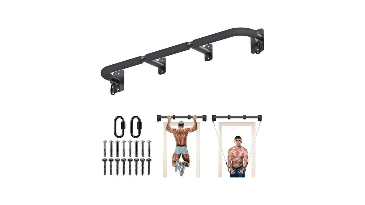 Seleware 36" Wall Mount Pull Up Bar For Doorway, Joist