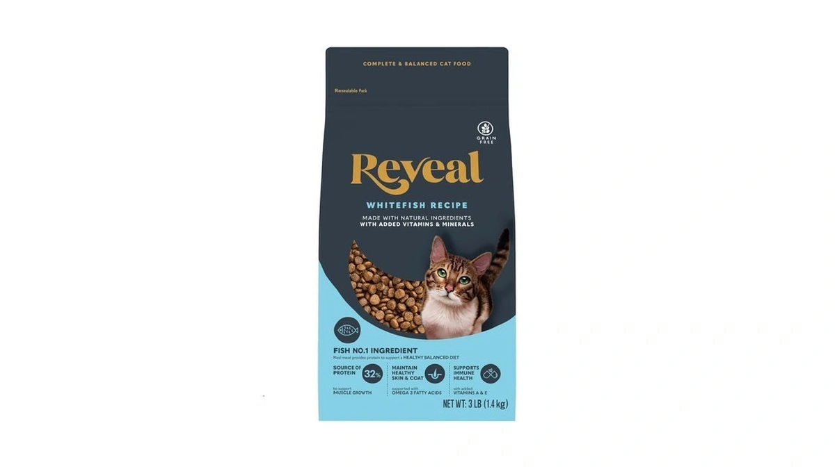 Reveal Whitefish Grain Free Complete Dry Cat Food 3 Lb