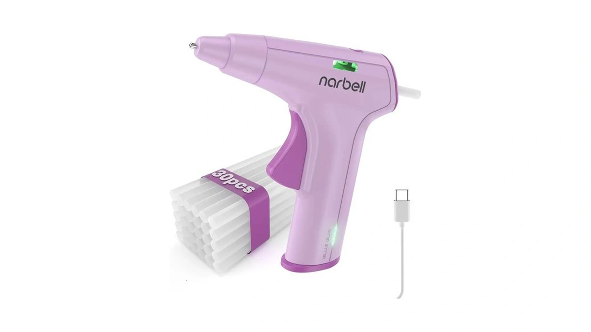 Narbell 12s Fast Preheating Cordless Hot Glue Gun With 30
