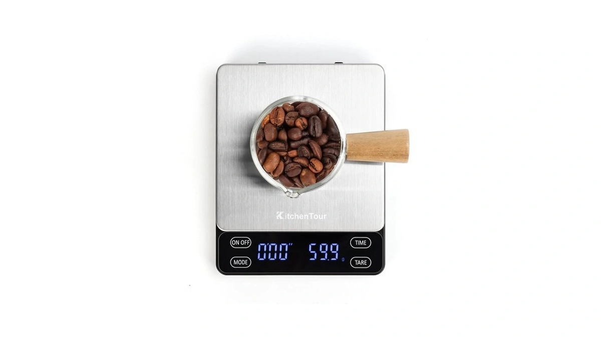 Kitchentour Nano Coffee Scale With Timer 3kg/0.1g, 3 Mode For