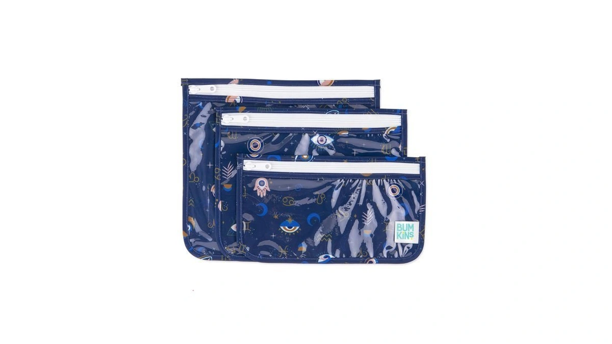 Bumkins Travel Bag, Toiletry, Tsa Approved Pouch, Zip Bag, Quart