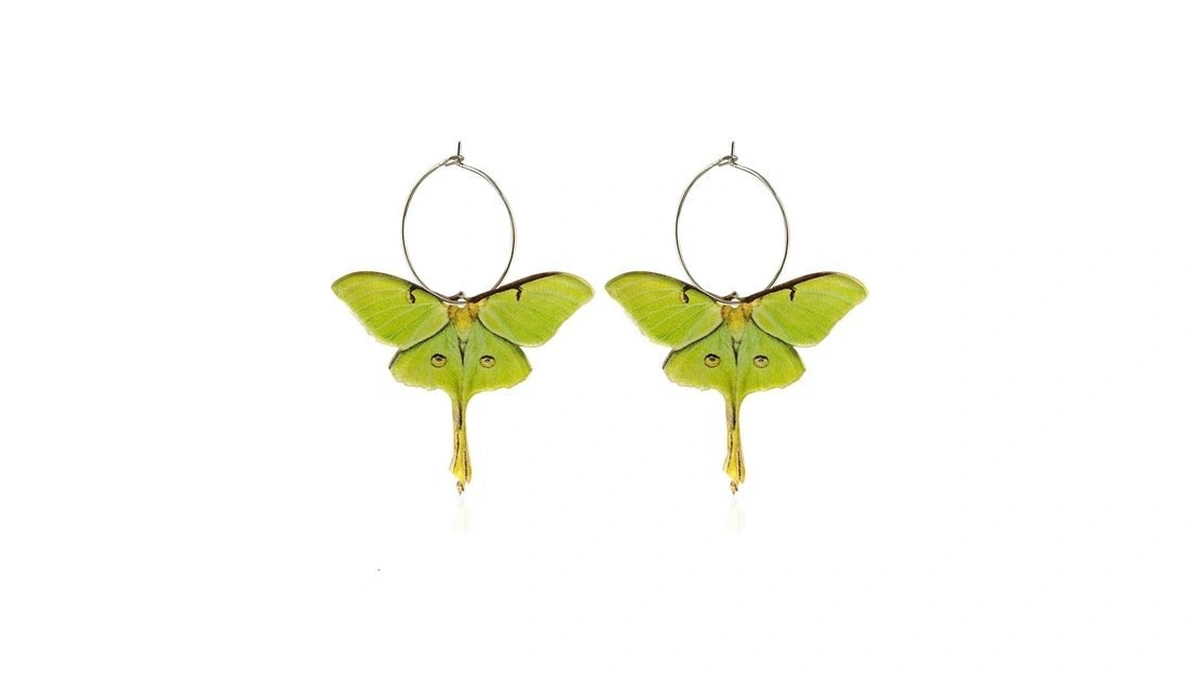 Butterfly Earrings For Women Statement Moth Hoop Earrings Cute Dangle