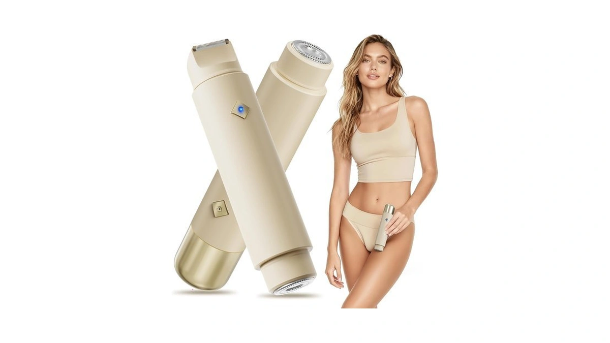 Bikini Trimmer For Women,2-in-1 Electric Razor,ipx7 Waterproof Shaver
