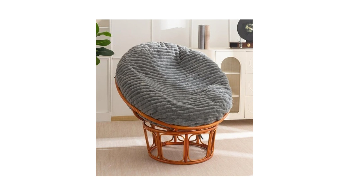 Higogogo Papasan Chair Cushion With Thick Corduroy Cover (without Chair),