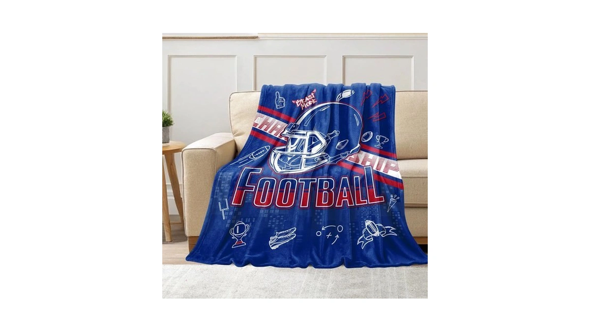 Fiwsuyr Football Gifts For Men, Football Merch Blanket For Fans,