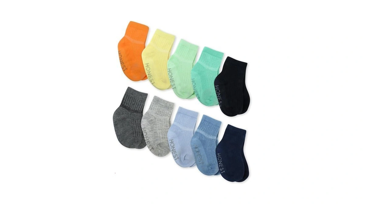 Honestbaby Multipack Cozy Socks Sustainably Made For Infant, Newborn Baby,