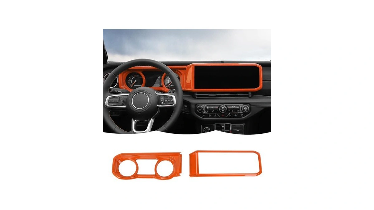 Rt-tcz Dashboard Cover Navigation Gps Trim Cover Decoration Interior Accessories