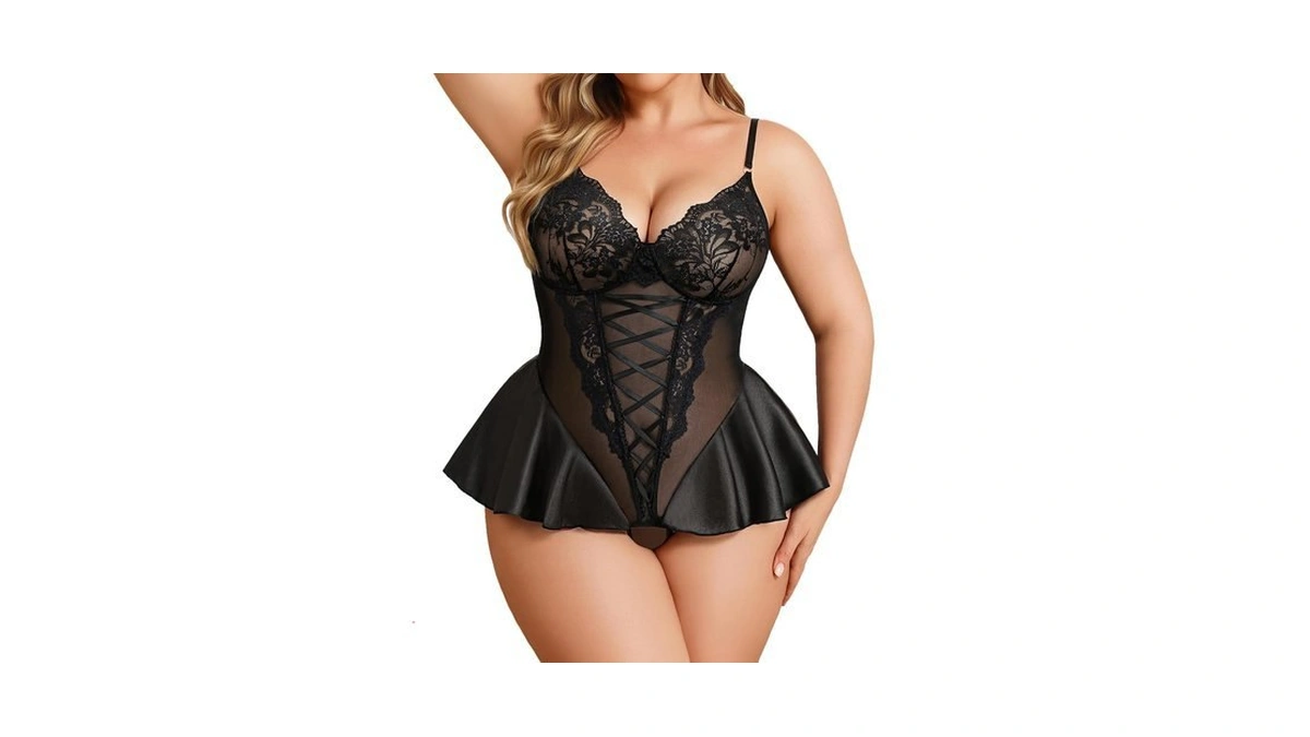 Avidlove Lingerie For Women Sexy Lace Babydoll Bodysuit Teddy Lingerie