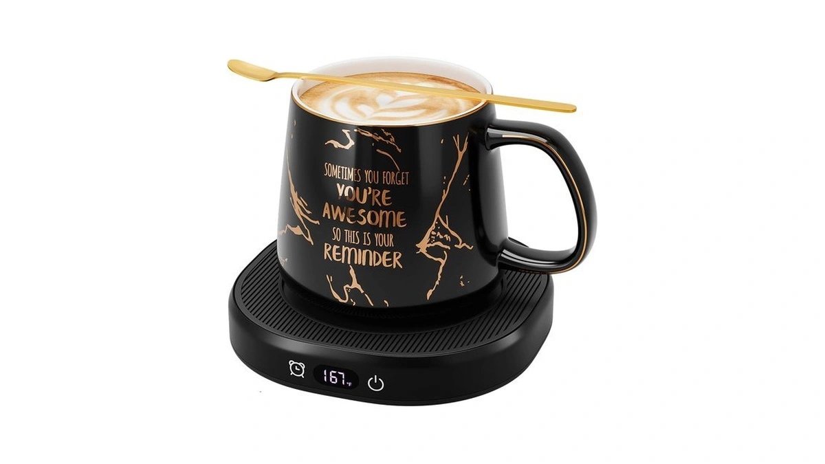 Coffee Mug Warmer Set For Desk Electric Heated Tea Cup