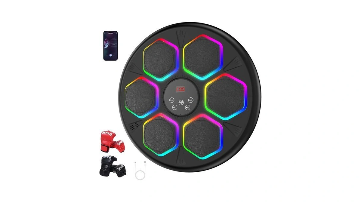 Gaino Music Boxing Machine, Smart Bluetooth Boxing Machine For Adults