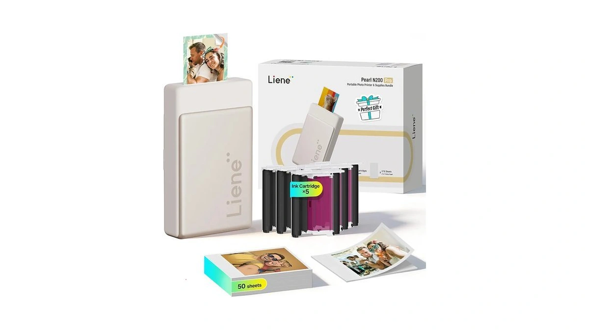 Liene Pearl N200 Pro Portable Photo Printer, Instant Mini Picture