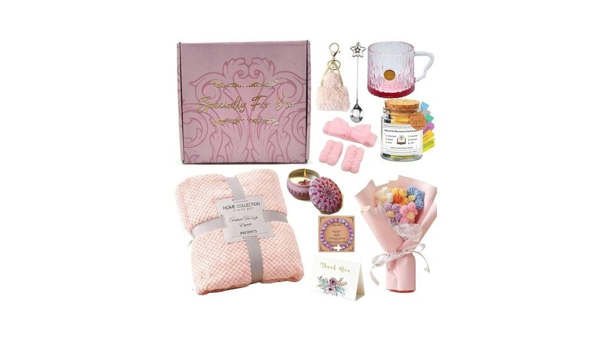 Hjocmle Birthday Gifts Set For Women Luxury Pink Spa &