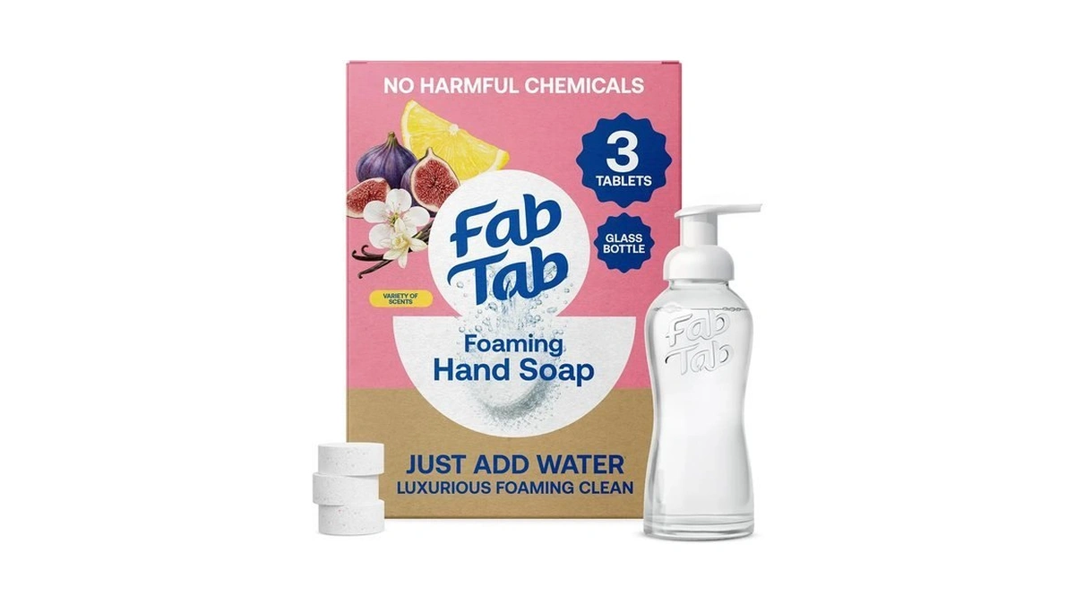 Fab Tab Foaming Hand Soap Tablets 1 Bottle + 3