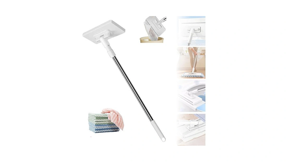 2026 Upgraded Disposable Dust Mop, Snap Grip Mini Mop, Foldable