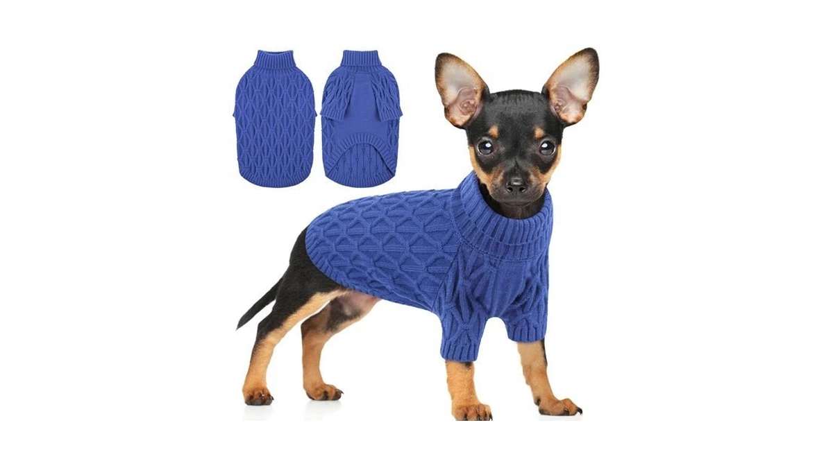 Preferhouse Dog Winter Sweaters For Puppy, Doggy Thermal Knitted Sweaters