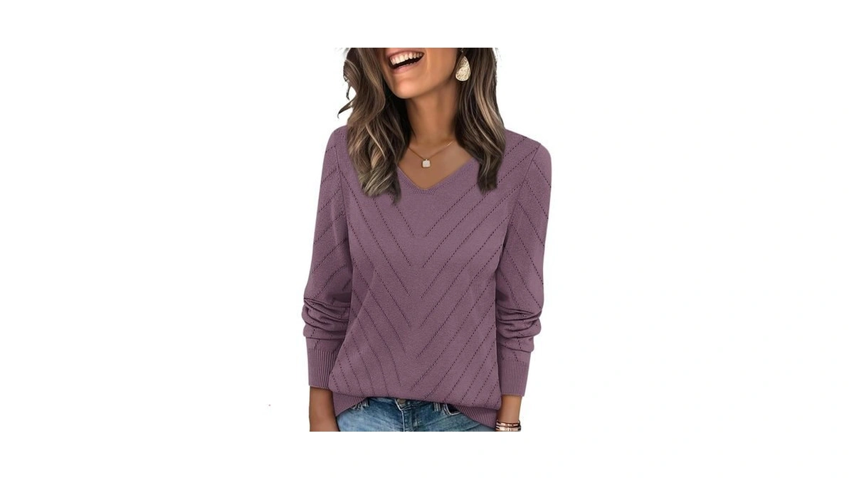 Wiholl Womens Sweaters Dressy Casual Lightweight Long Sleeve Trendy Fall