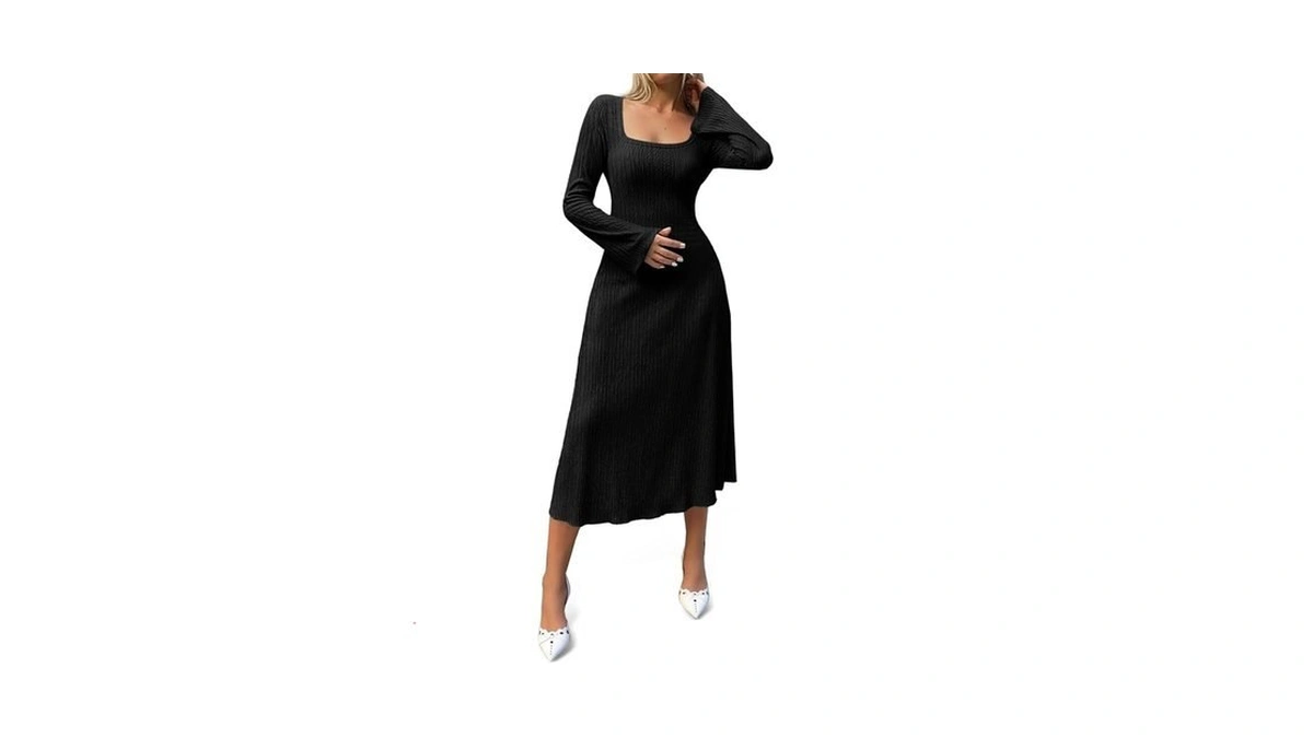 Cicy Bell Womens Sweater Maxi Dress Long Sleeve Fall Knit