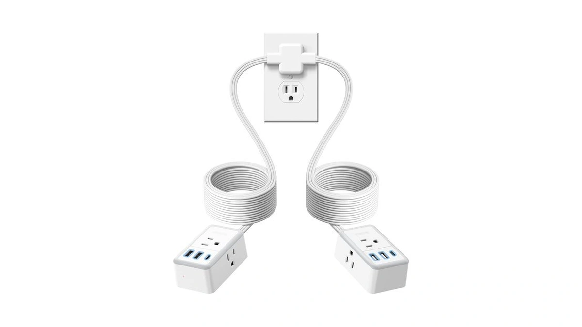 Ntonpower Double Extension Cord 12 Ft, Split Extension Cord With