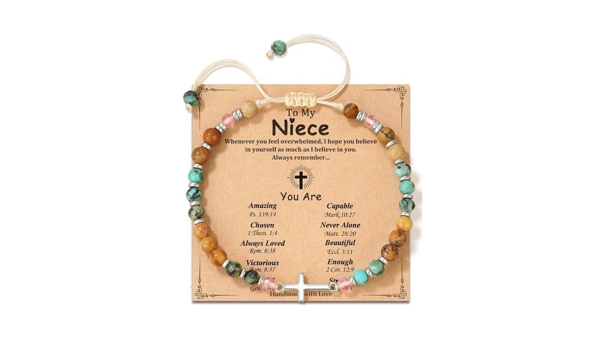 Laveir Niece Gifts From Auntie Christian Cross Bracelet For Women