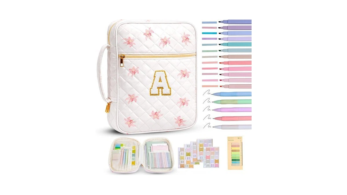 Tanolix Bible Bag For Women, Bible Cover Case With Study
