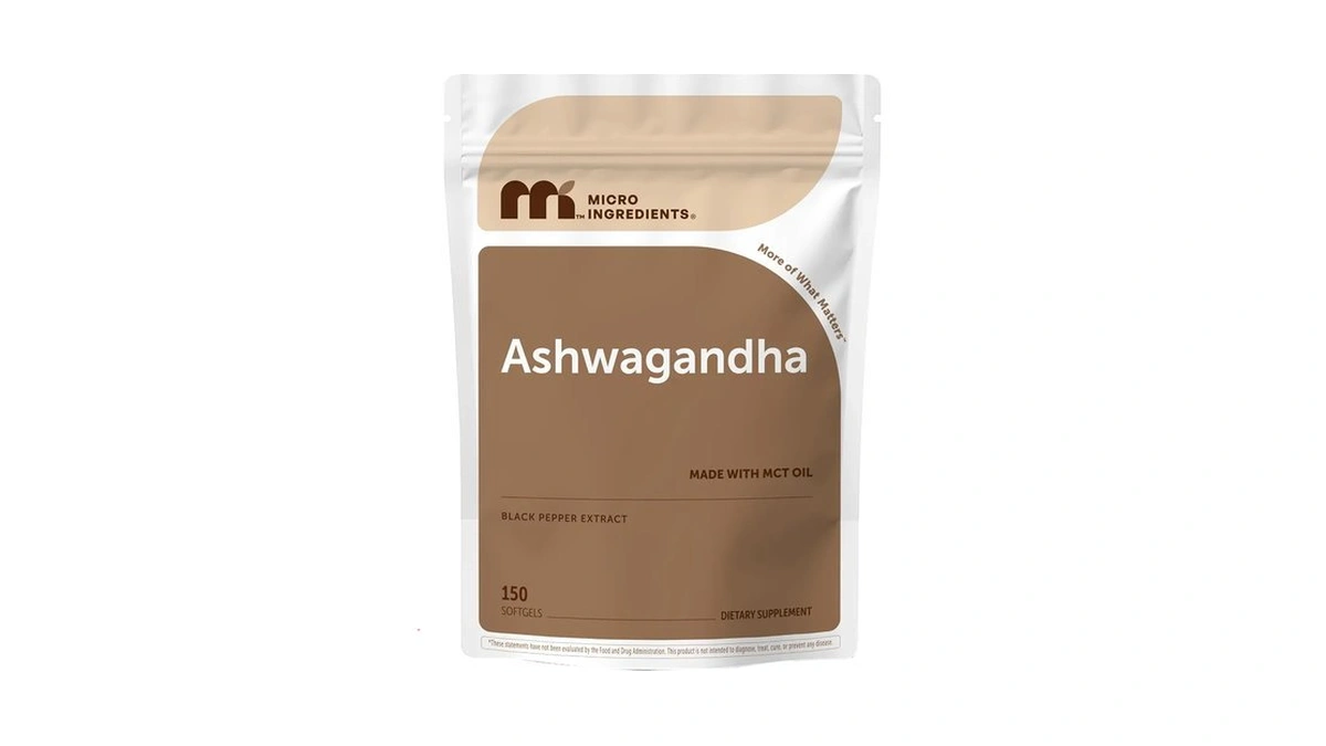 Micro Ingredients Ashwagandha Supplement With Black Pepper | 150 Coconut