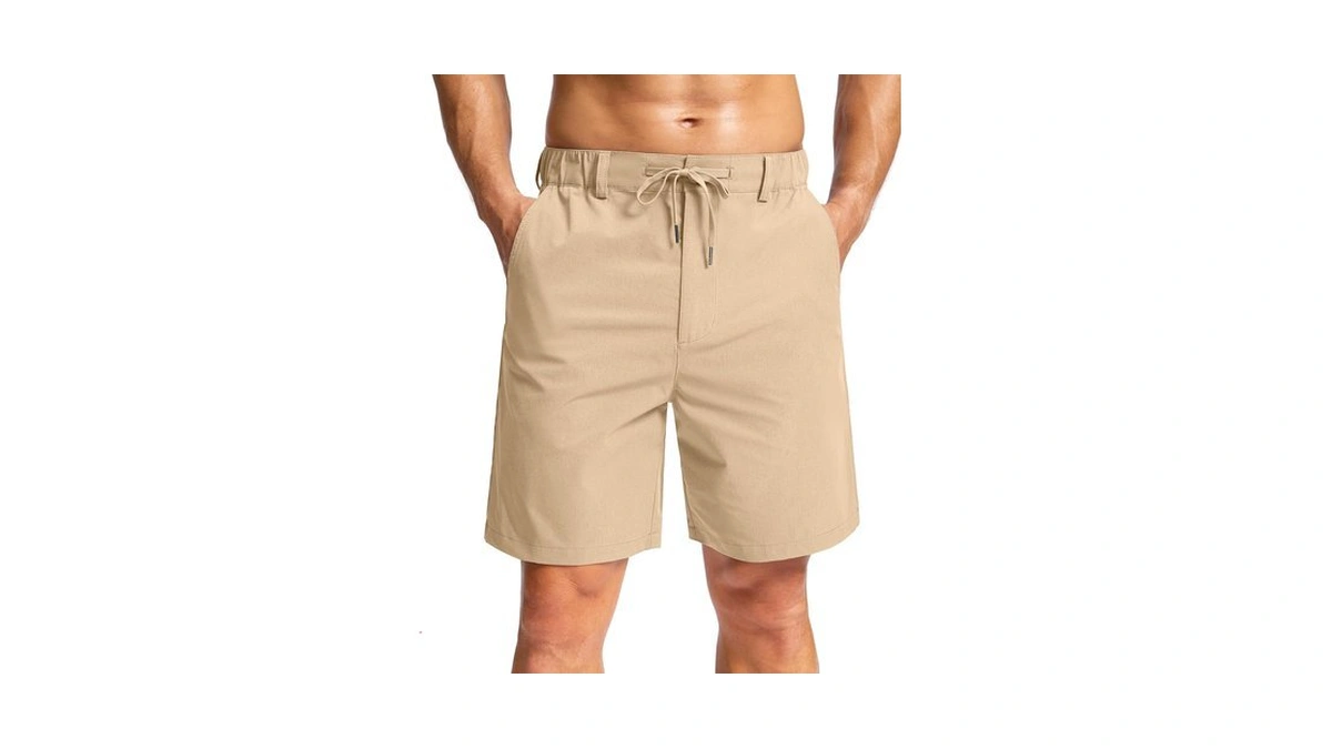Soothfeel Men's Casual Shorts 7" Lightweight Golf Shorts For Men