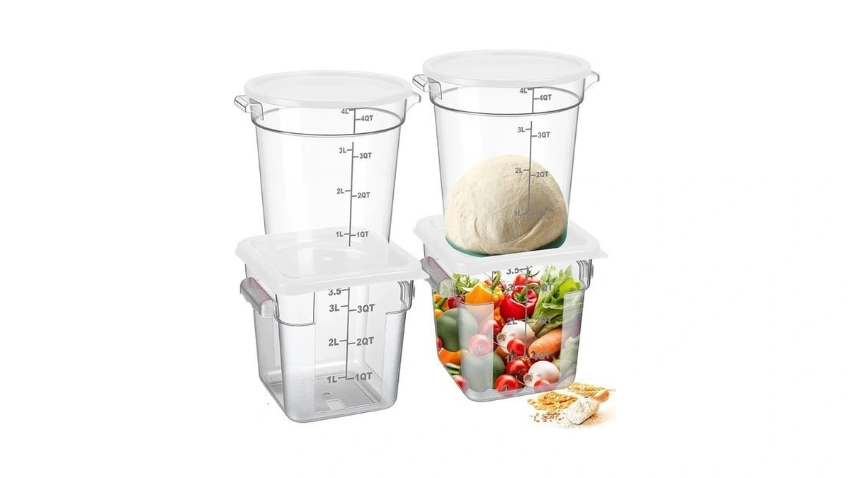 Blushtier 4 Pcs Food Storage Container With Lids Set 4
