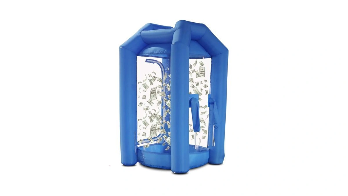 Sayok Inflatable Cash Cube Booth Inflatable Money Grab Machine Booth