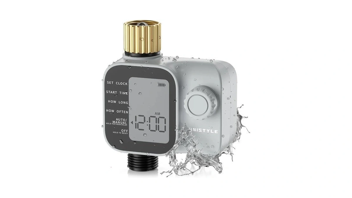 [all-new 2027] Sprinkler Timer With Brass Inlet, Unistyle Programmable Water