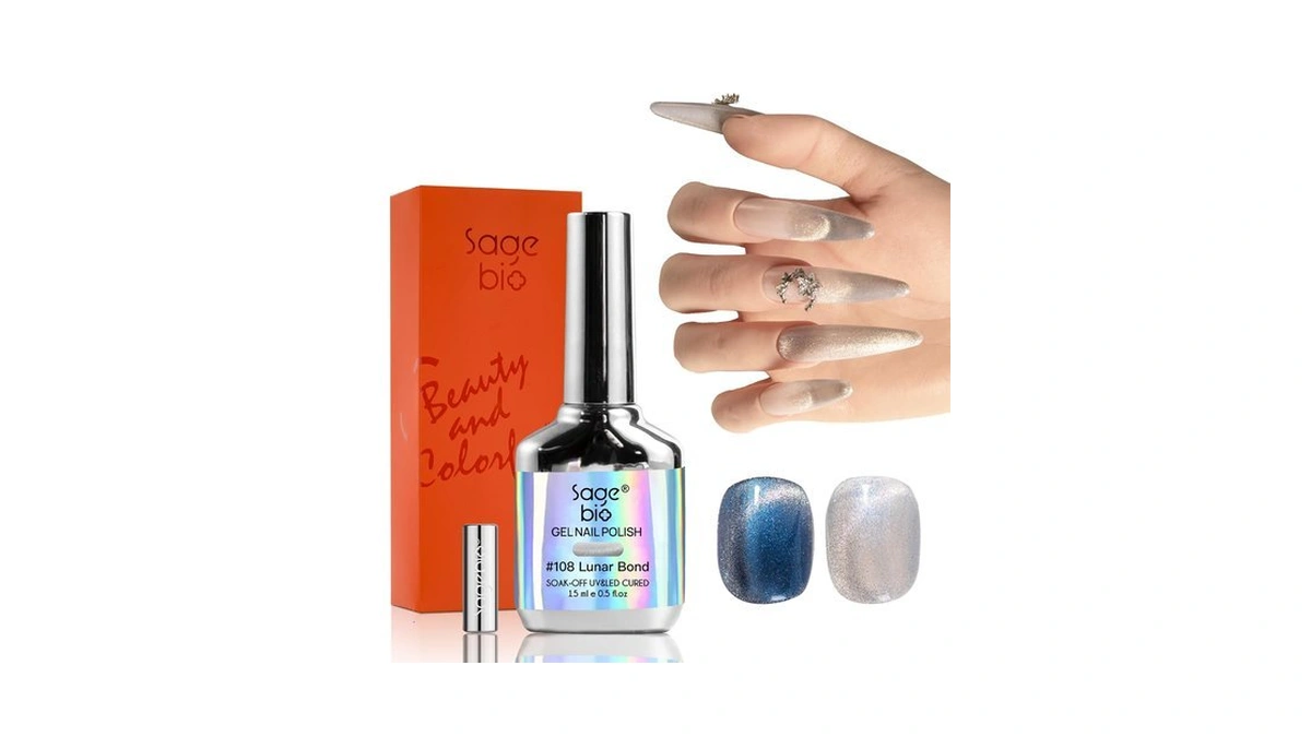 Sagebio Cat Eye Gel Nail Polish With Magnet Stick, 15ml