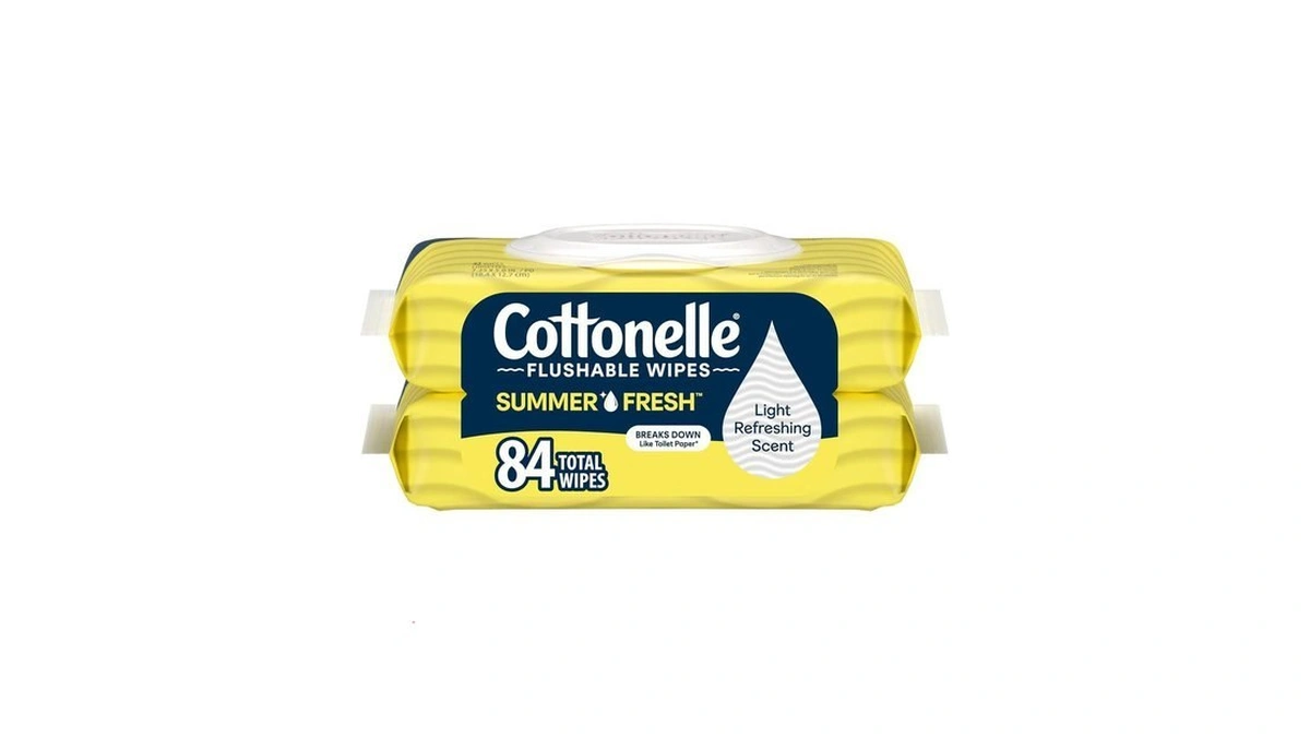 Cottonelle Summer Fresh Scented Flushable Wipes, 2 Packs, 42 Wipes