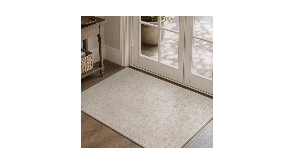 Amoami 2x3 Small Washable Area Rug, Non-slip Low Pile Entryway