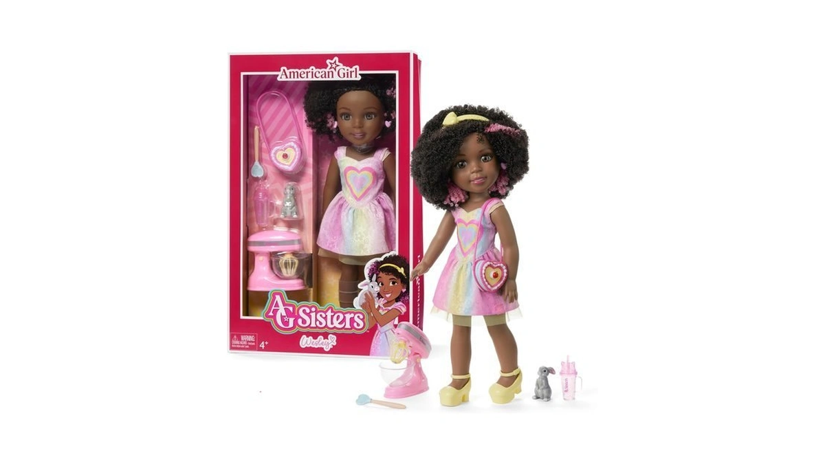 American Girl, Ag Sisters Wesley Doll, Brown Eyes, Short Curly